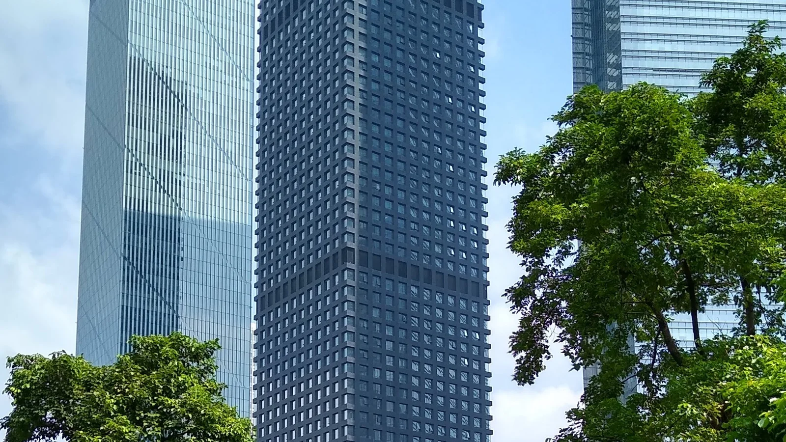 Guangzhou skyline and Pearl River