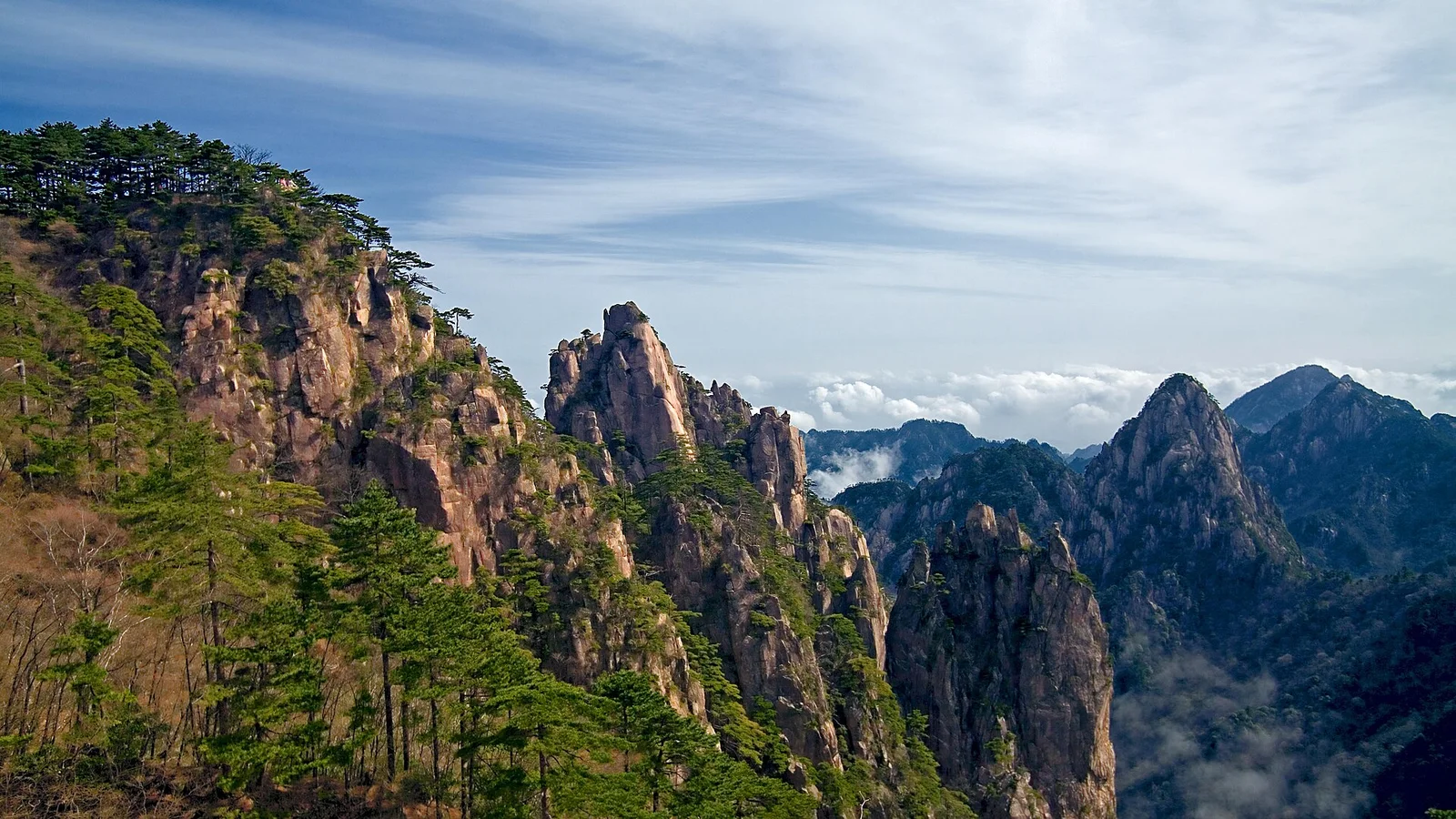 Granite peaks in Huangshan