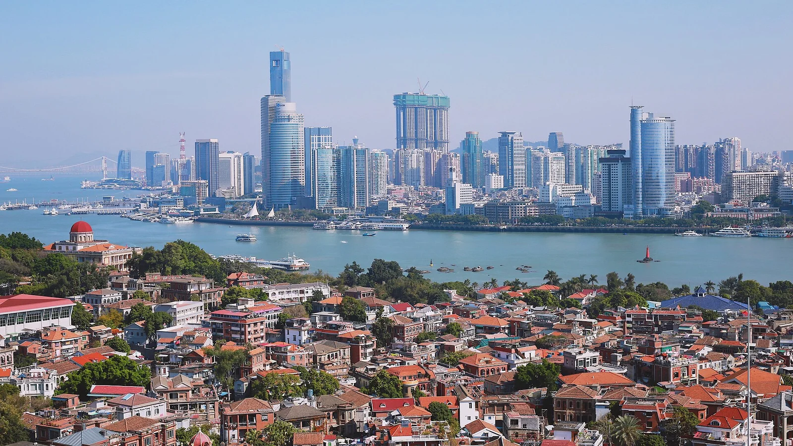 Coastal view of Xiamen